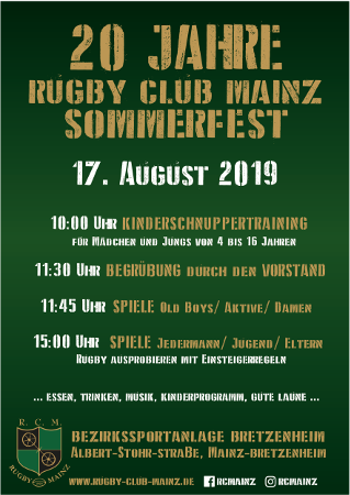 Plakat fürs Sommerfest